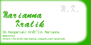 marianna kralik business card